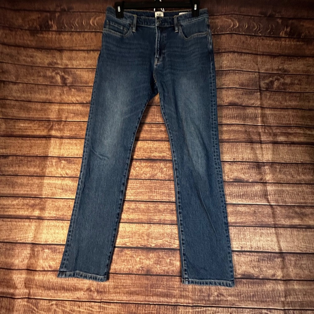 Flint and Tinder Mens Slim Fit Medium Wash Blue Denim Jeans 33x32